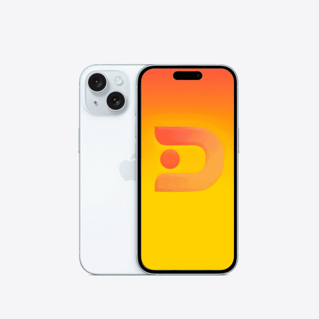 iPhone 15 Blue — Vista frontal — Digitek Chile