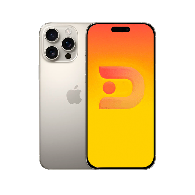 iPhone 16 Pro Max Natural Titanium — vista frontal — Digitek Chile