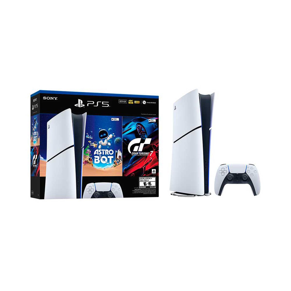 PS5 Slim Digital 825GB con 2 Juegos y 1 Control - Nueva