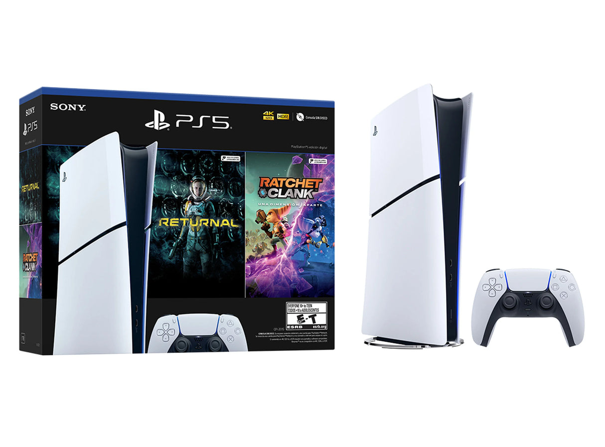 PS5 Slim Digital con 2 Juegos y 1 Control - Nueva