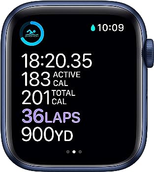 Apple Watch S6 44MM Blue con Correa Blanca - SemiNuevo