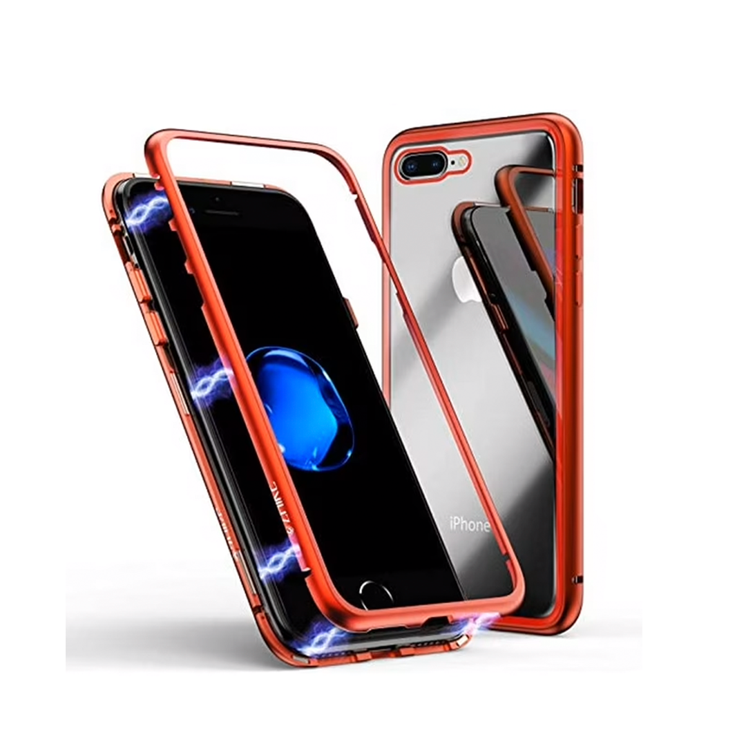 Carcasa Magnetica Genérico iPhone 7 Plus / 8 Plus Rojo