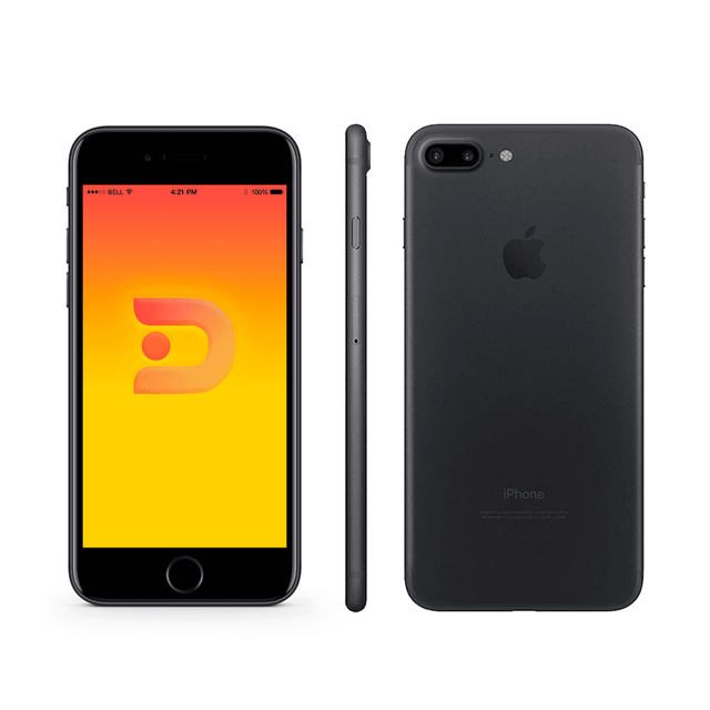 iPhone 7 Plus 256GB Black Matte - Grado B