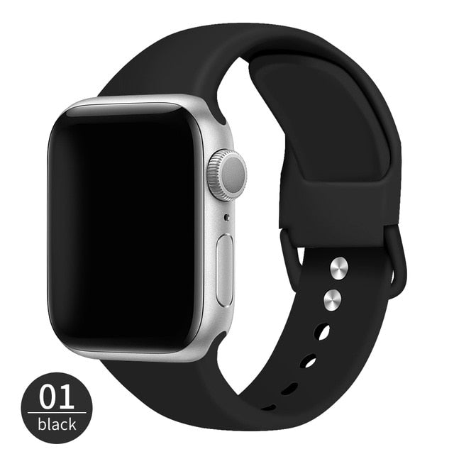 Correa Genérico Apple Watch 42/44mm M/L Negro