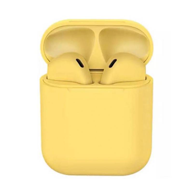 Audifonos bluetooth i12 tws Amarillo