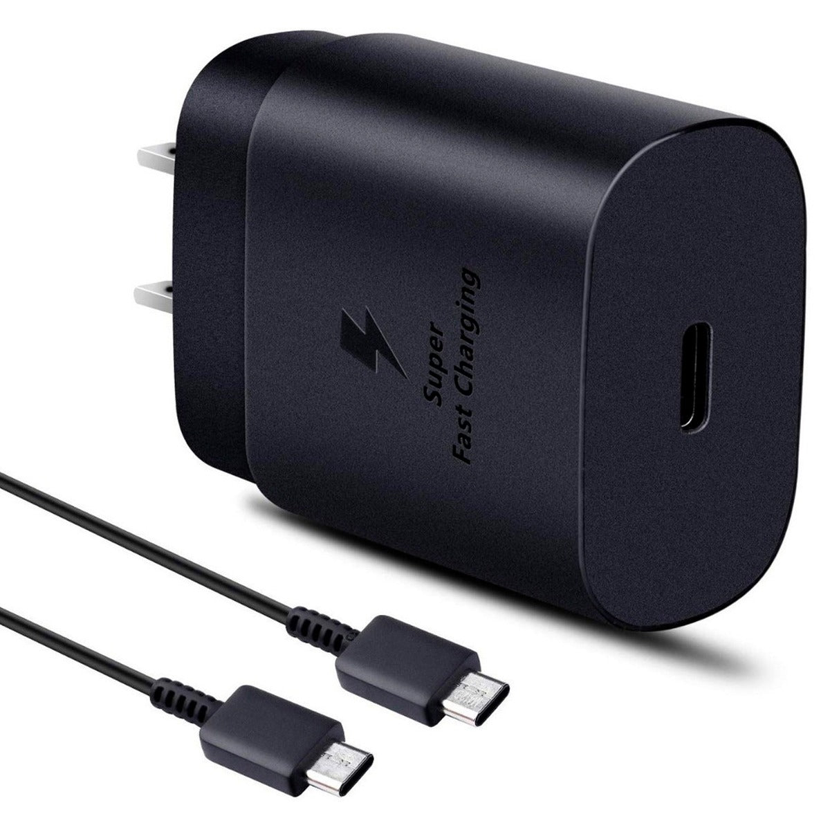 Cargador Pack Cable Tipo C a C Cargador Negro