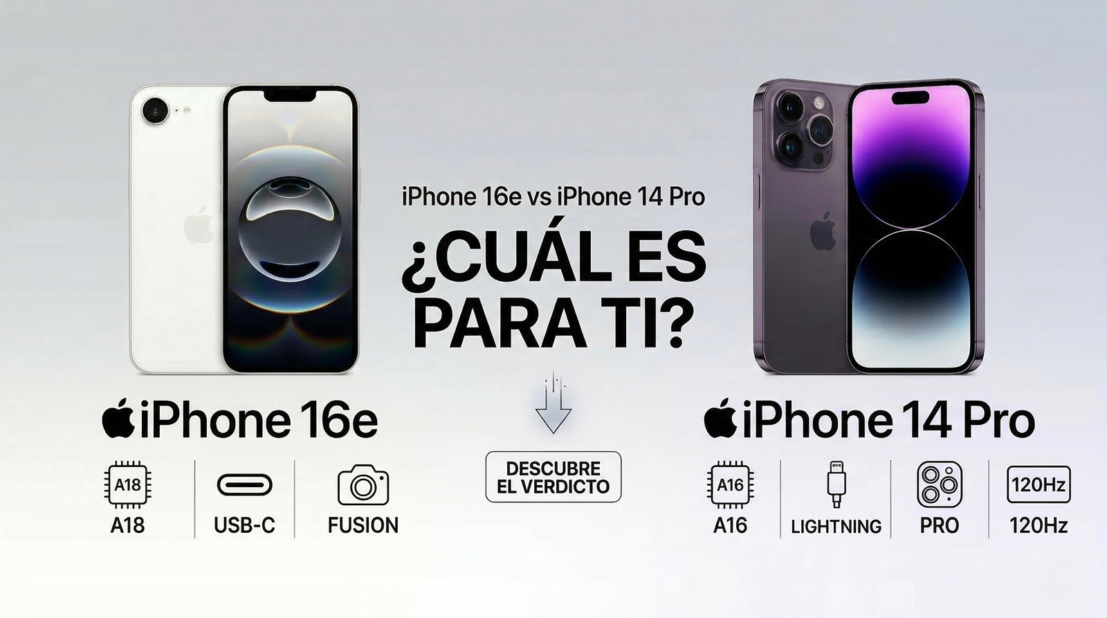 iPhone 16e vs iPhone 14 Pro: ¿Cuál seminuevo comprar este año?