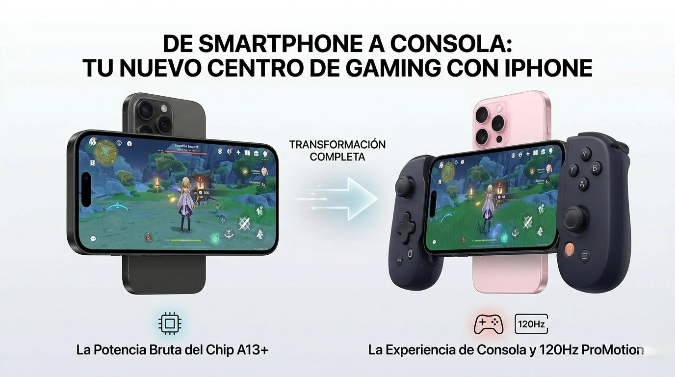 De smartphone a consola: Cómo convertir tu iPhone en el mejor centro de gaming portátil
