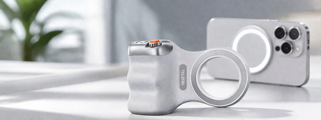 Empuñadura Magnética Grip Telesin Blanca: más estabilidad y control para grabar con tu smartphone