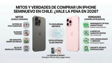 Mitos y verdades de comprar un iPhone seminuevo en Chile: ¿Vale la pena en 2026?