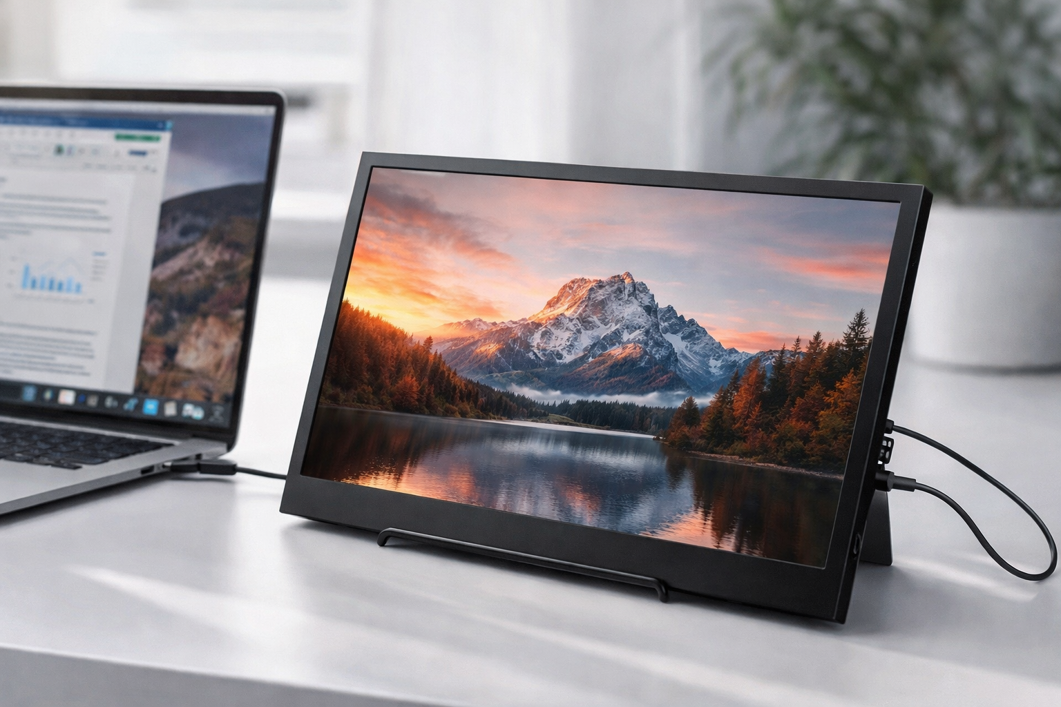 Monitor Portátil 14 Pulgadas Negro: la segunda pantalla que te acompaña a todas partes