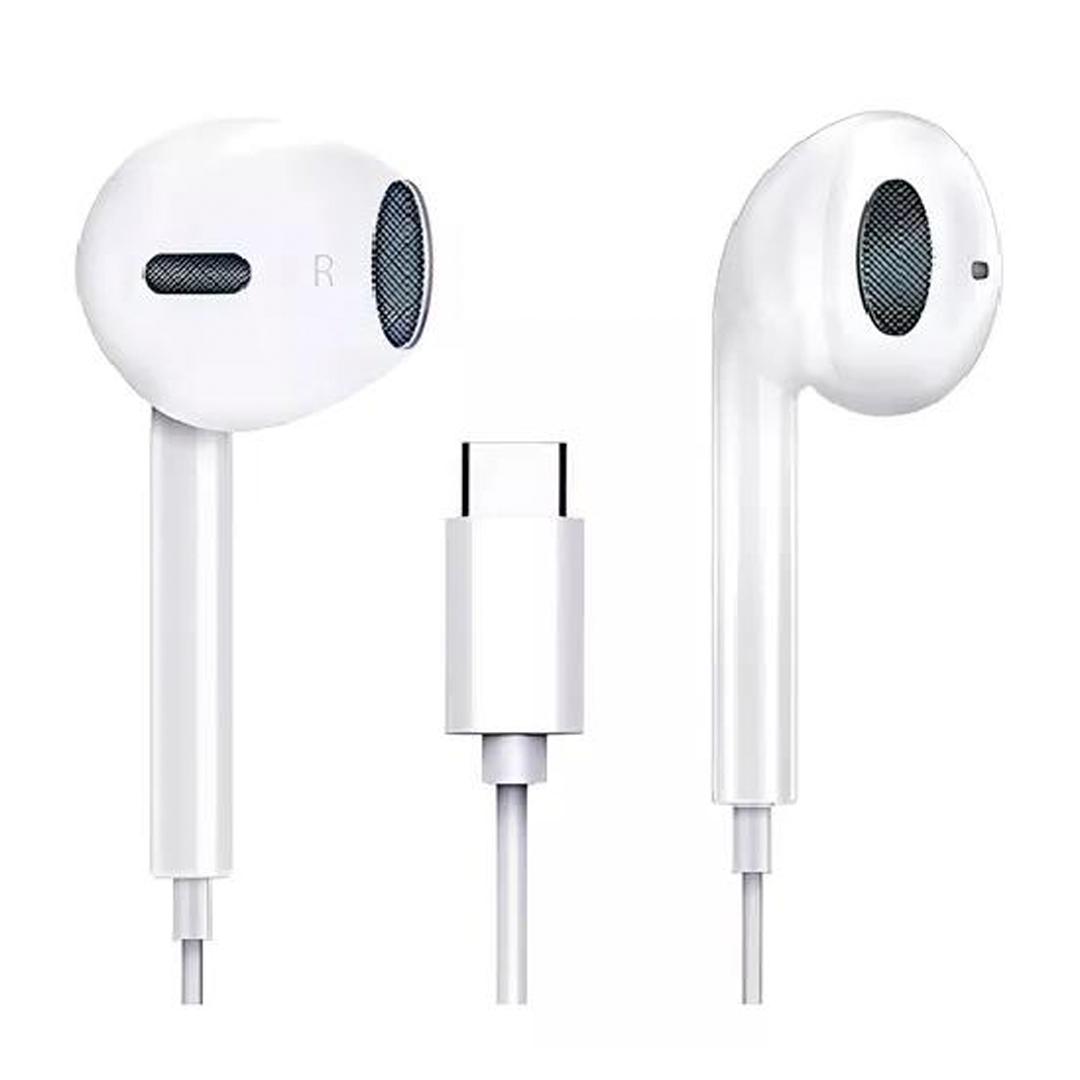 Audífonos Genéricos USB-C 1 m Blanco - Blanco