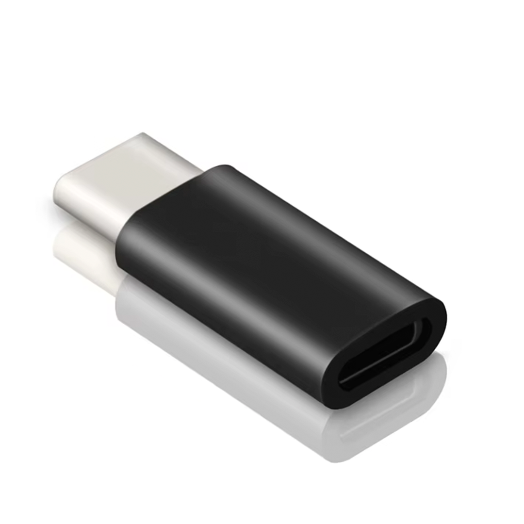 Adaptador Lightning a Usb-C Negro