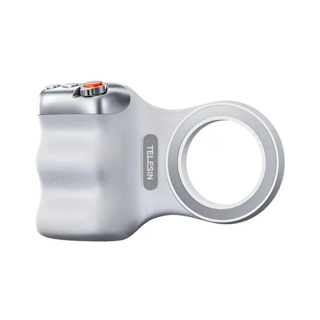 Empuñadura Magnetica Grip Para Camara De Teléfono Soporte Telesin Blanco
