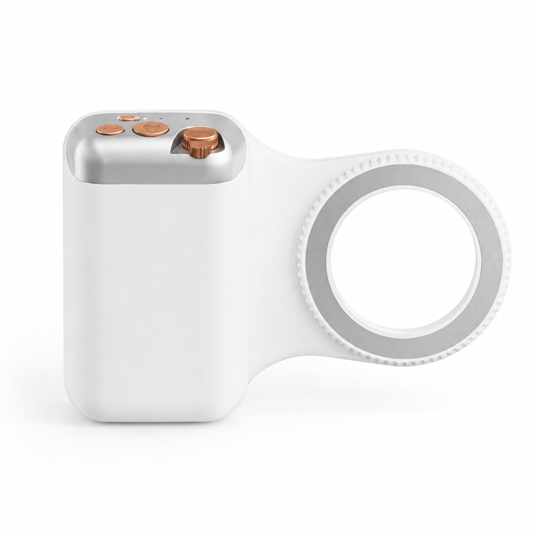 Empuñadura magnetica Grip para cámara de teléfono soporte blanco