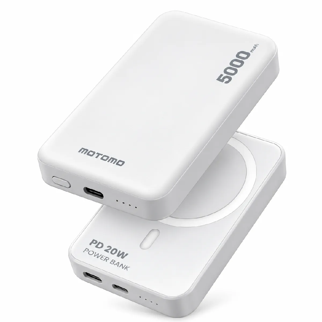Power Bank Motomo Magnético 5.000mAh Blanco