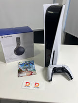 PS5 Standard Disco con 1 Control + Audifonos Pulse 3D + Juego Horizon Digital - Usada