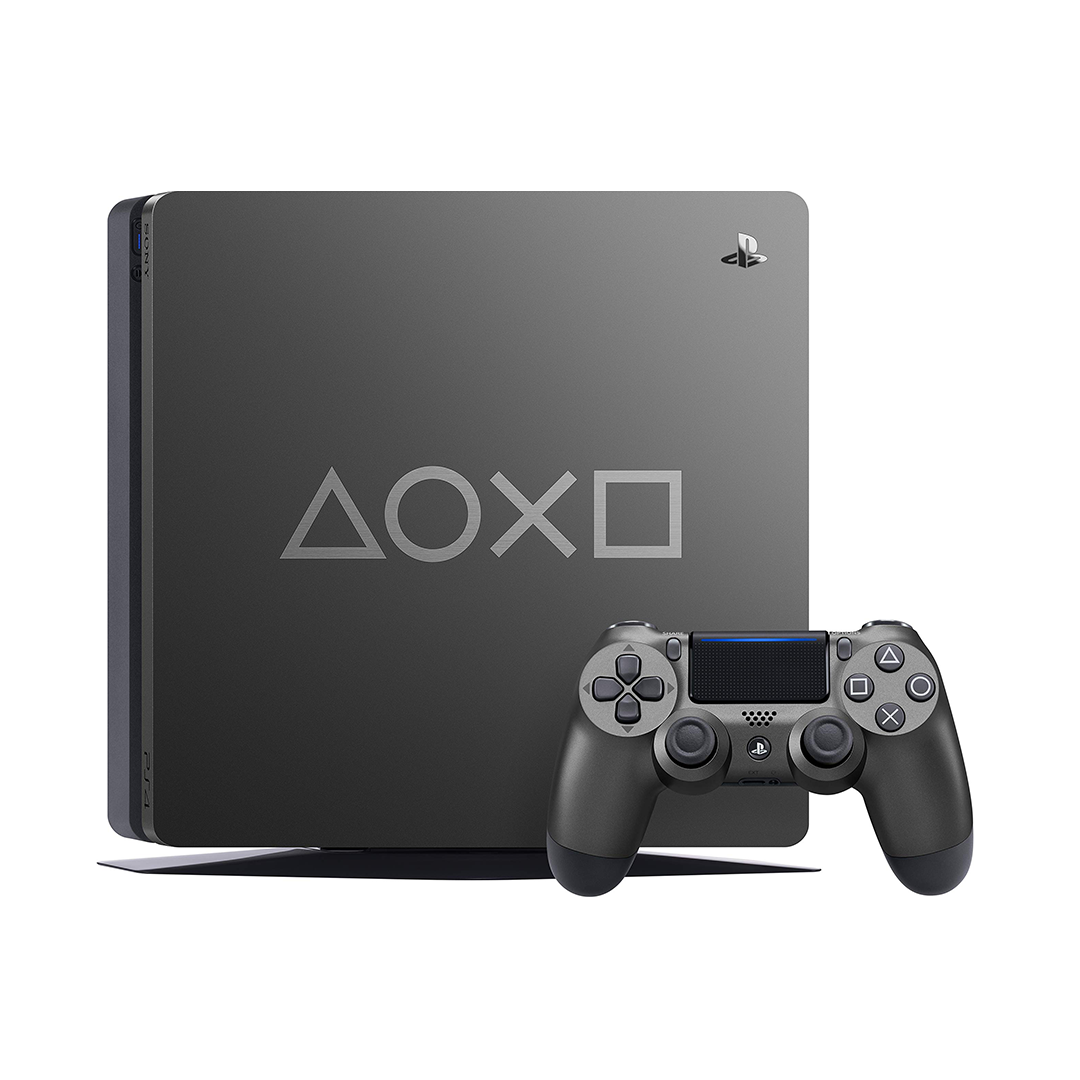 PS4 Slim 1TB Days of Play Limited Edition Steel Black con 1 Control - Usada