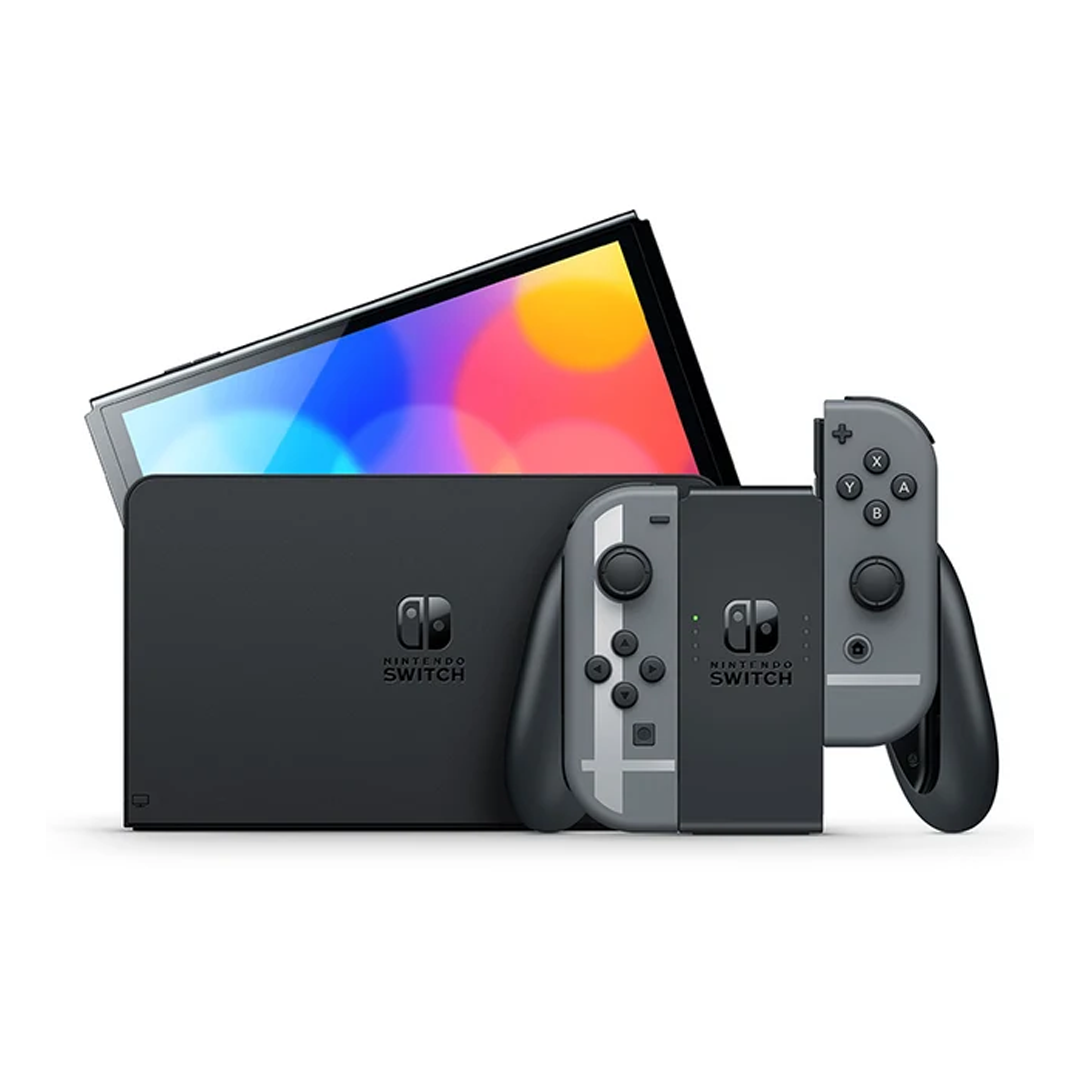 Switch OLED Black (Super Smash Edition) - Usada