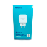 Pack Motomo Cable lightning + Cargador 12w Blanco