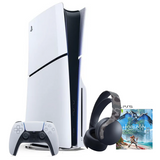 PS5 Standard Disco con 1 Control + Audifonos Pulse 3D + Juego Horizon Digital - Usada