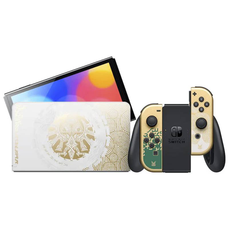 Switch Oled Zelda Edition  con 2 controles - Usada