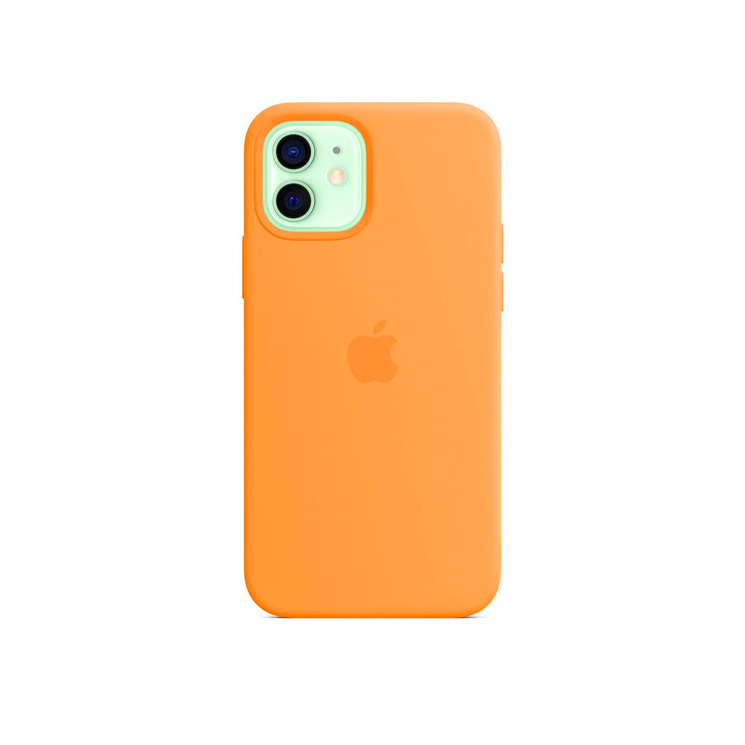 Carcasa Silicona Apple Alt iPhone 12 Naranjo Fluor