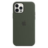 Carcasa silicona iPhone 12 pro max Verde Oscuro