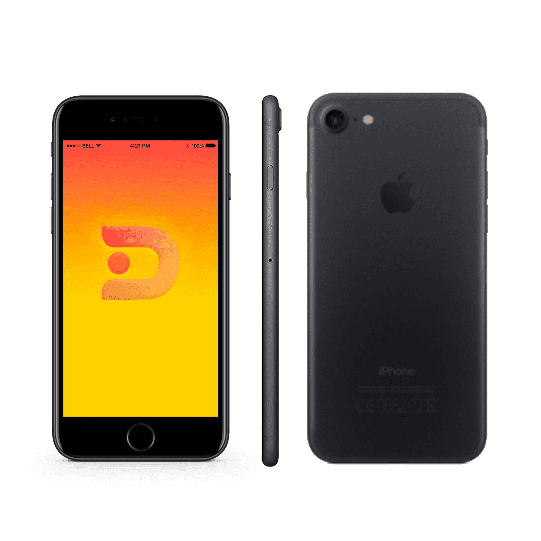 iPhone 7 32GB Black Matte - Grado B - Black Matte / 32GB