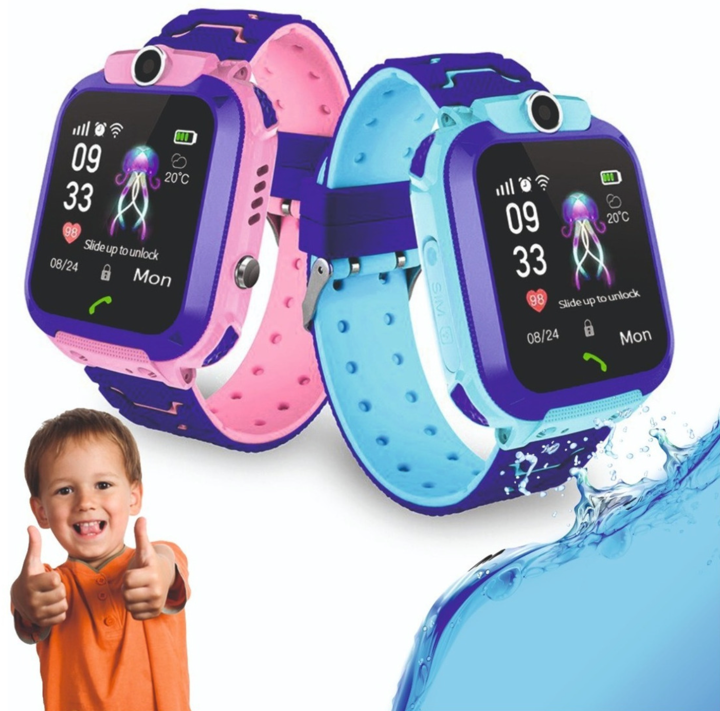 Reloj inteligente para niños Q12 Azul – Chile