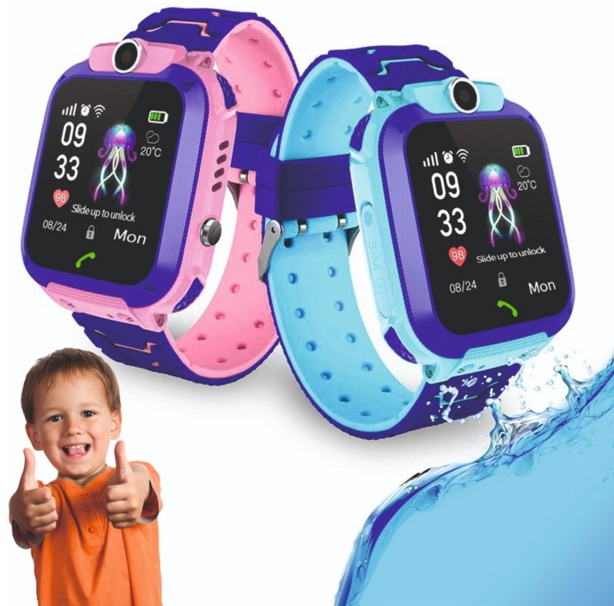 Reloj inteligente para niños Q12 Azul – Digitek Chile