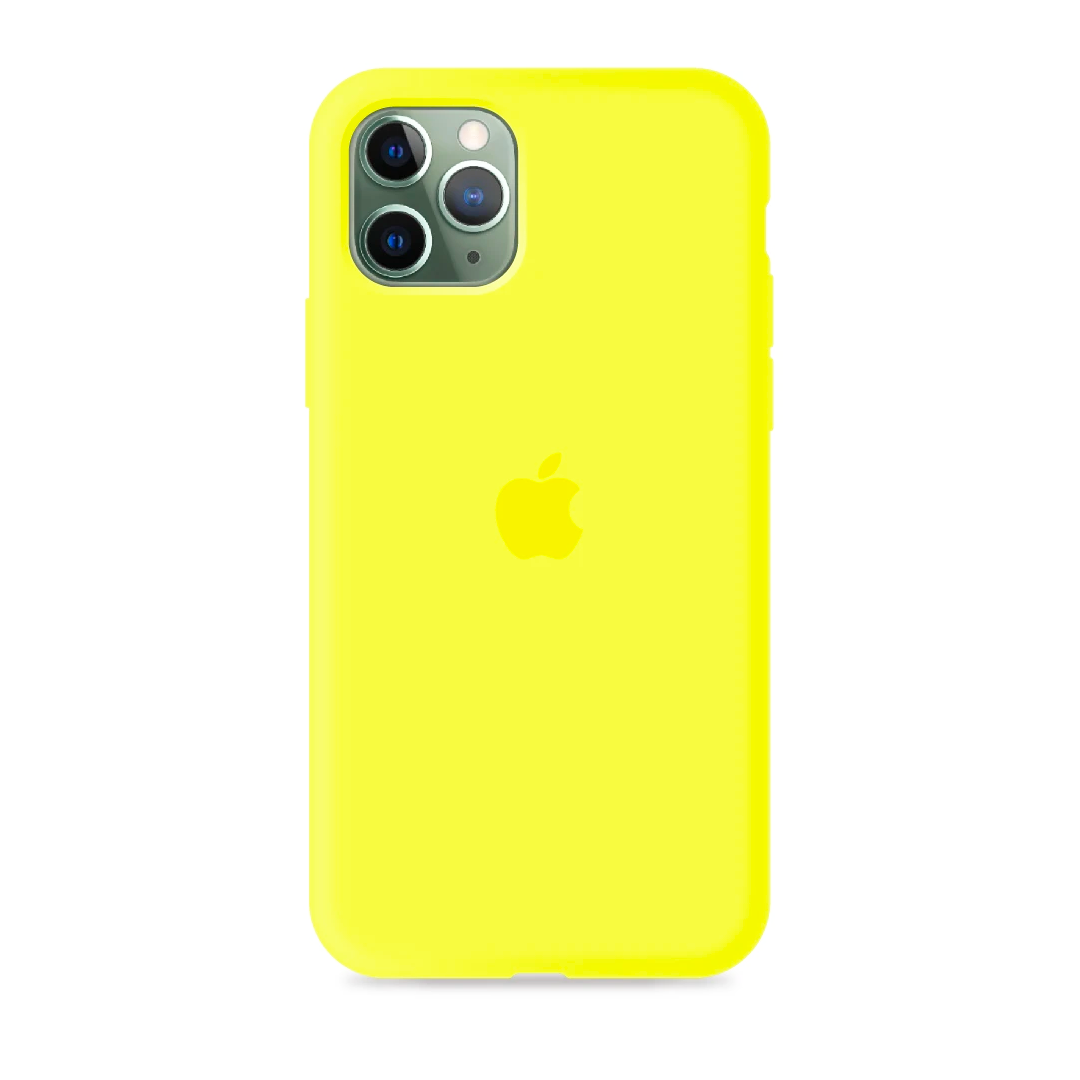 Carcasa Silicona Apple Alt iPhone 11 Pro Max Amarillo Fluor