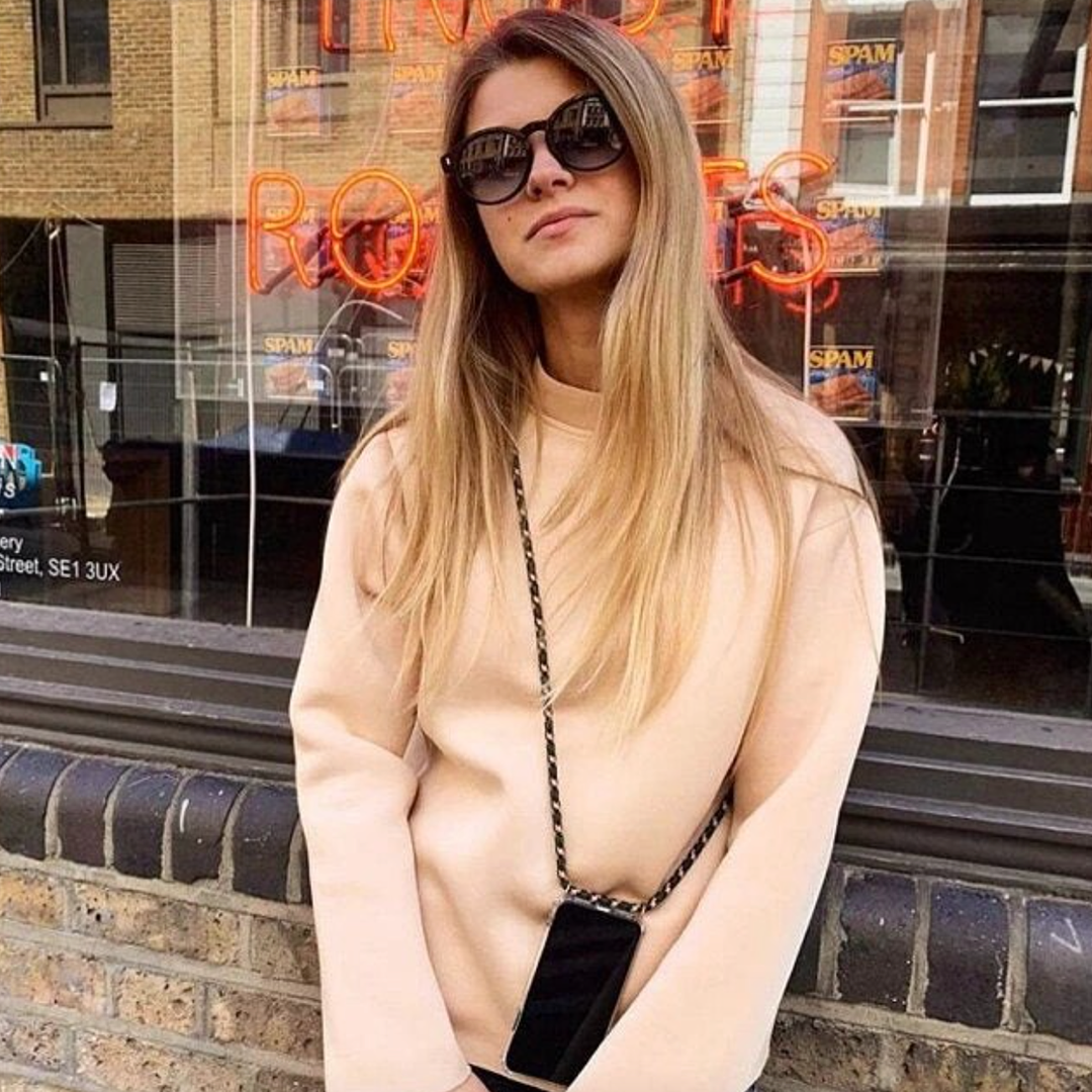 Carcasa Transparente + Correa Negro y Blanco iPhone 8 Plus