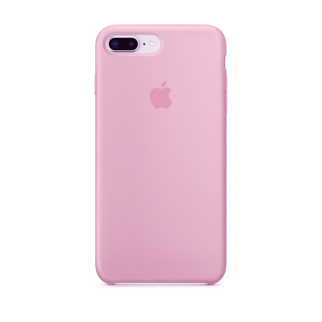 Funda de silicona para iphone 7 plus/8 plus color rosa chicle