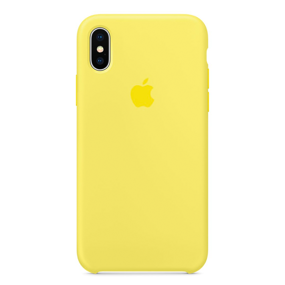 Carcasa Silicona Apple Alt iPhone XS Max Amarillo Fluor
