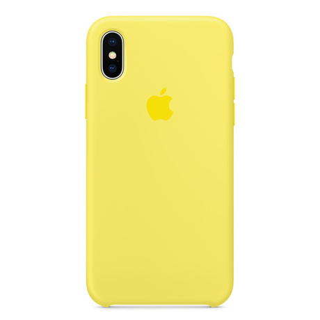 Carcasa Silicona Apple Alt iPhone XS Max Amarillo Fluor