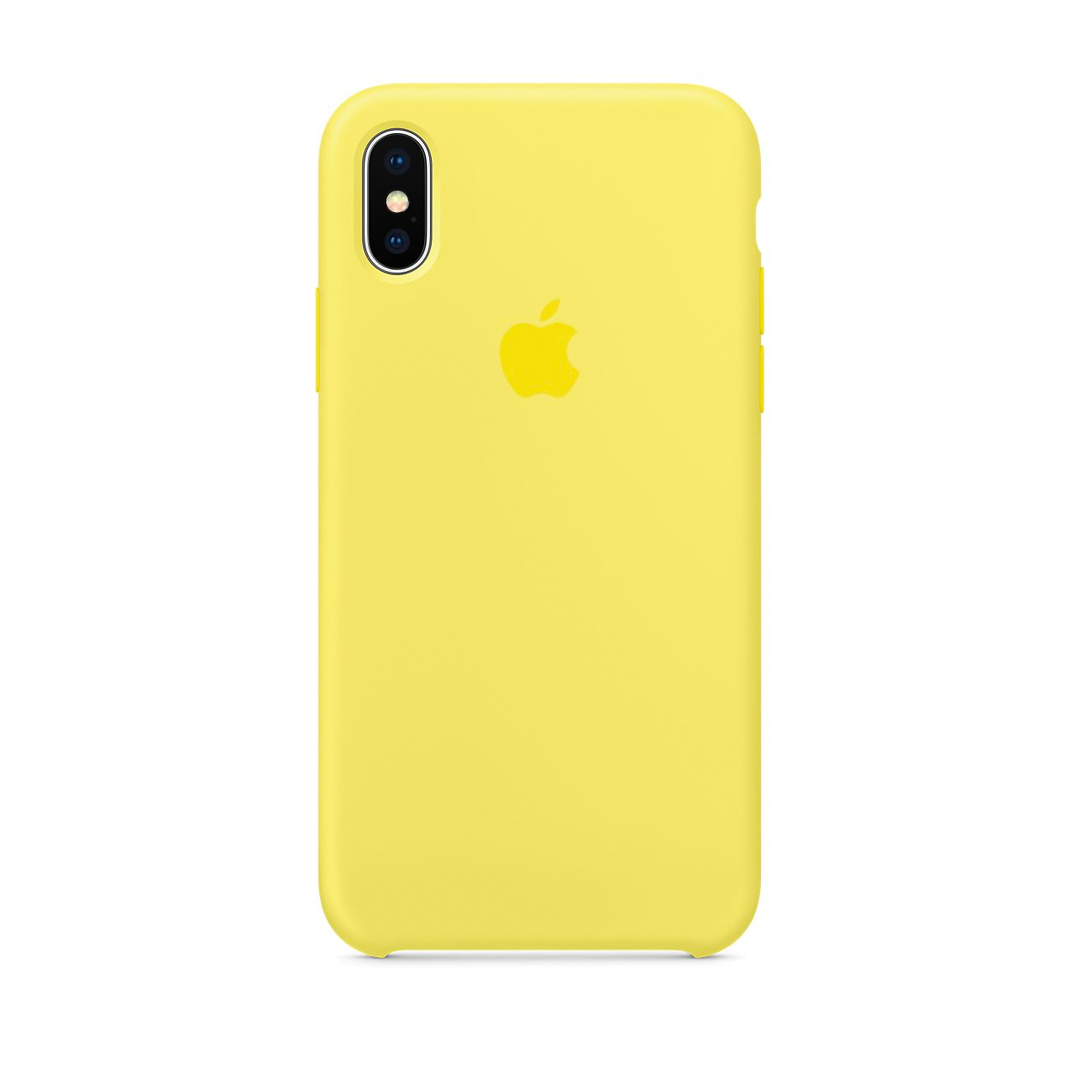Carcasa Silicona Apple Alt iPhone X / Xs Amarillo Fluor